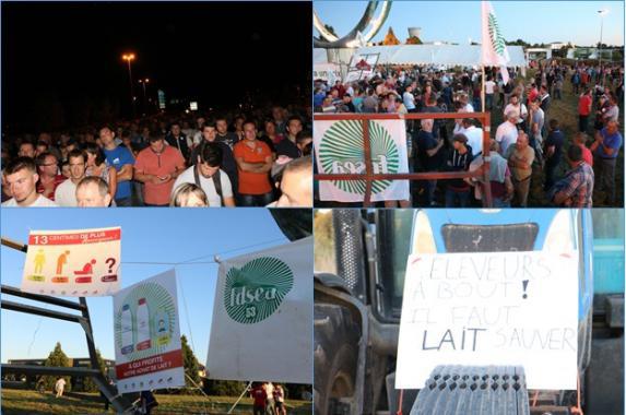 Lait : la mobilisation se poursuit Ã  Laval